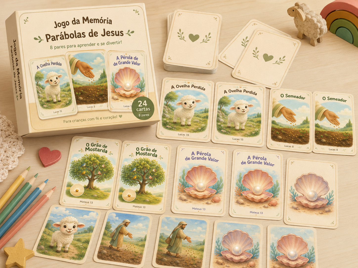Jogo da Memória das Parábolas (imprimível)